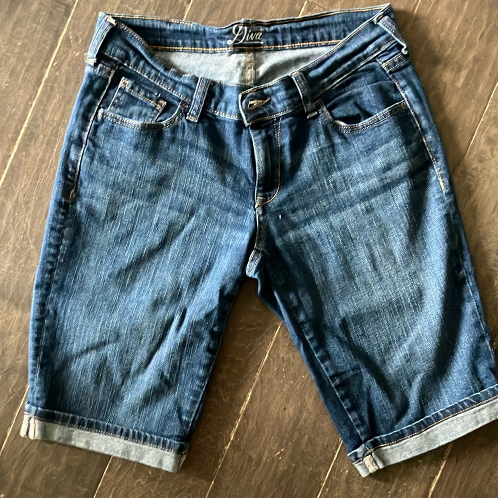 Denim Bermuda Shorts